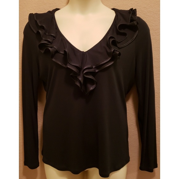 Ralph Lauren Tops - Lauren Ralph Lauren Ruffle-Trim Top